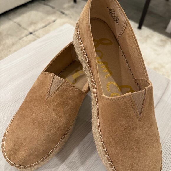 Sam Edelman Suede Light Brown, Tan Size 8.5 Espadrilles - Picture 1 of 4